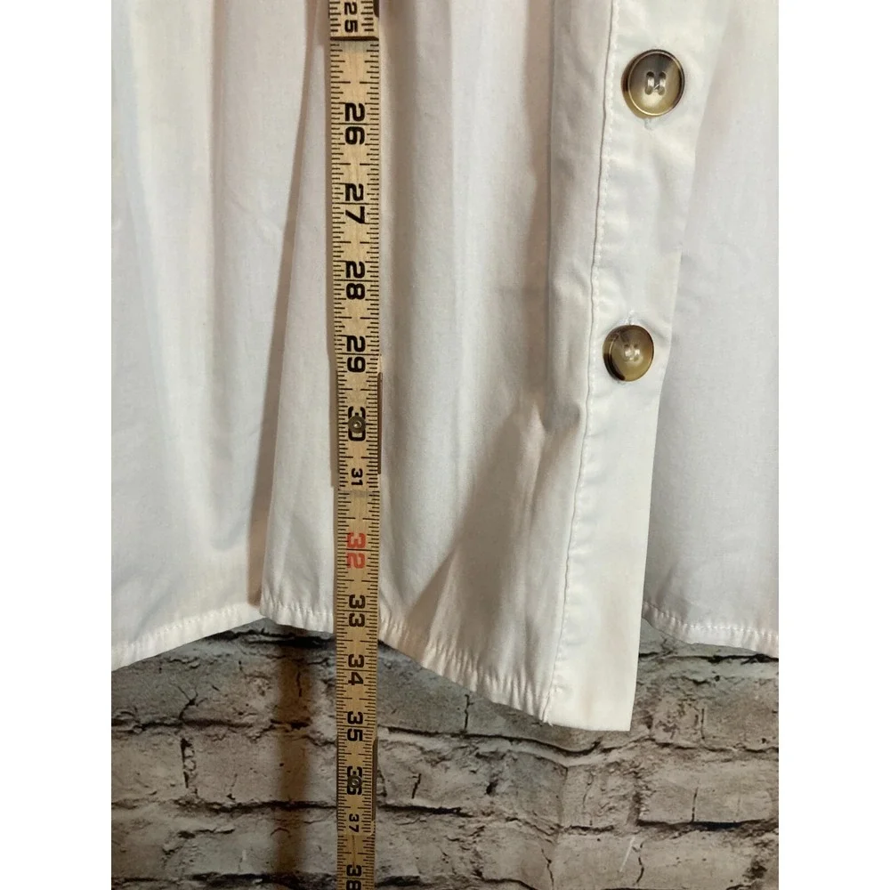 Asos Dress Womens 0 White Full Burton Up Tie‎ Sleeve Cottage Cotton Prairie - Picture 10 of 14